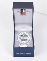 Immediate MENS MENS WHITE STRAP ANADIGI WATCH US9893UO-0000A