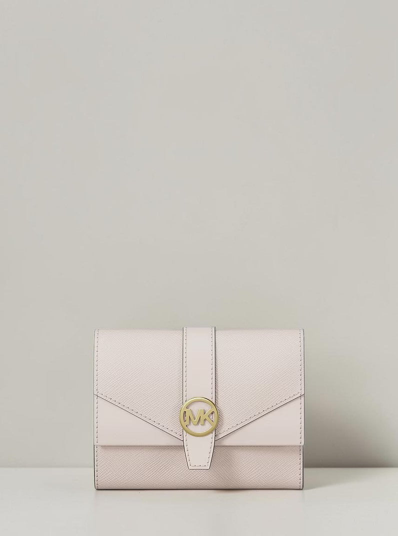 Michael Kors Greenwich Medium Saffiano Leather Trifold Wallet,35S5GGRE6L