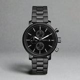 Rhett Multifunction Black Stainless Steel Watch