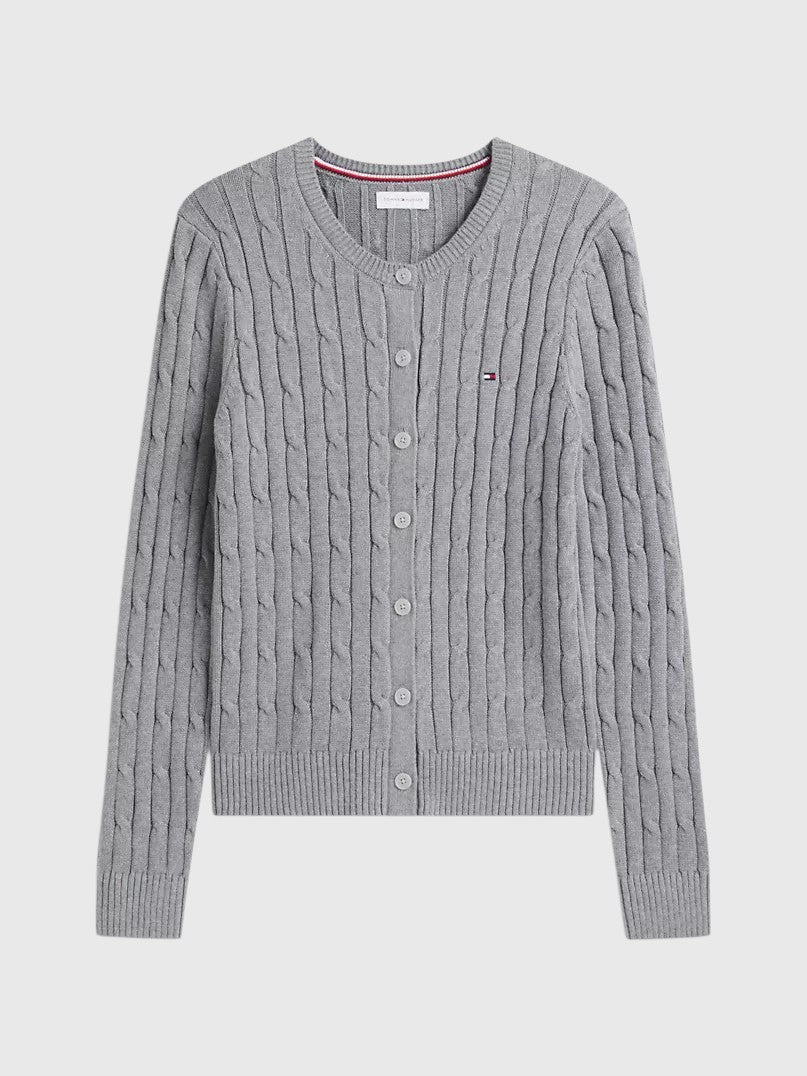TOMMY HILFIGER Cable Knit Cardigan,XW07848-HIN