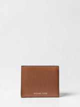 Michael Kors Cooper Pebbled Leather Billfold Wallet With Coin Pouch,36T4LCOF3L