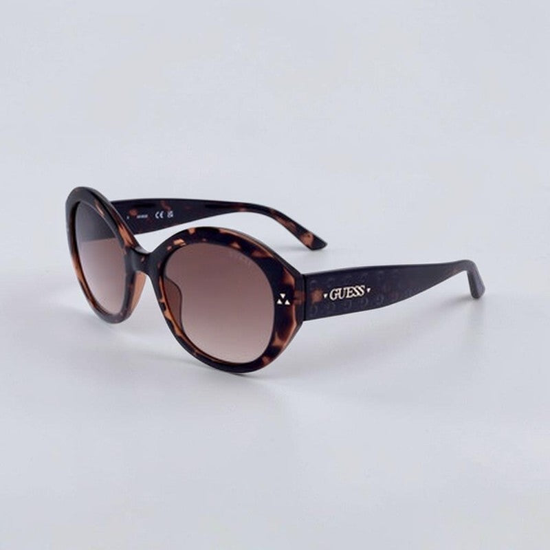Guess Brown Gradient Round Ladies Sunglasses