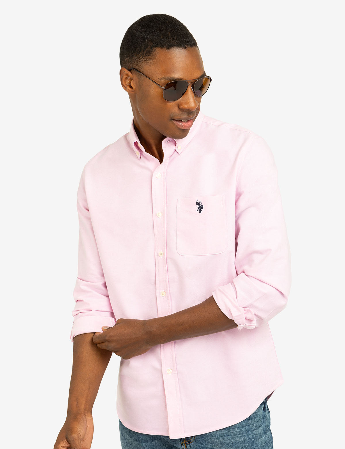 LONG SLEEVE STRETCH OXFORD SHIRT Serial 115705-YC00A