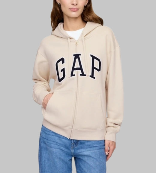 Relaxed Gap Logo Zip Hoodie