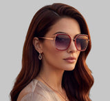 GUESS 
Bordeaux Gradient Butterfly Ladies Sunglasses
Item No. GF0418 69T 58