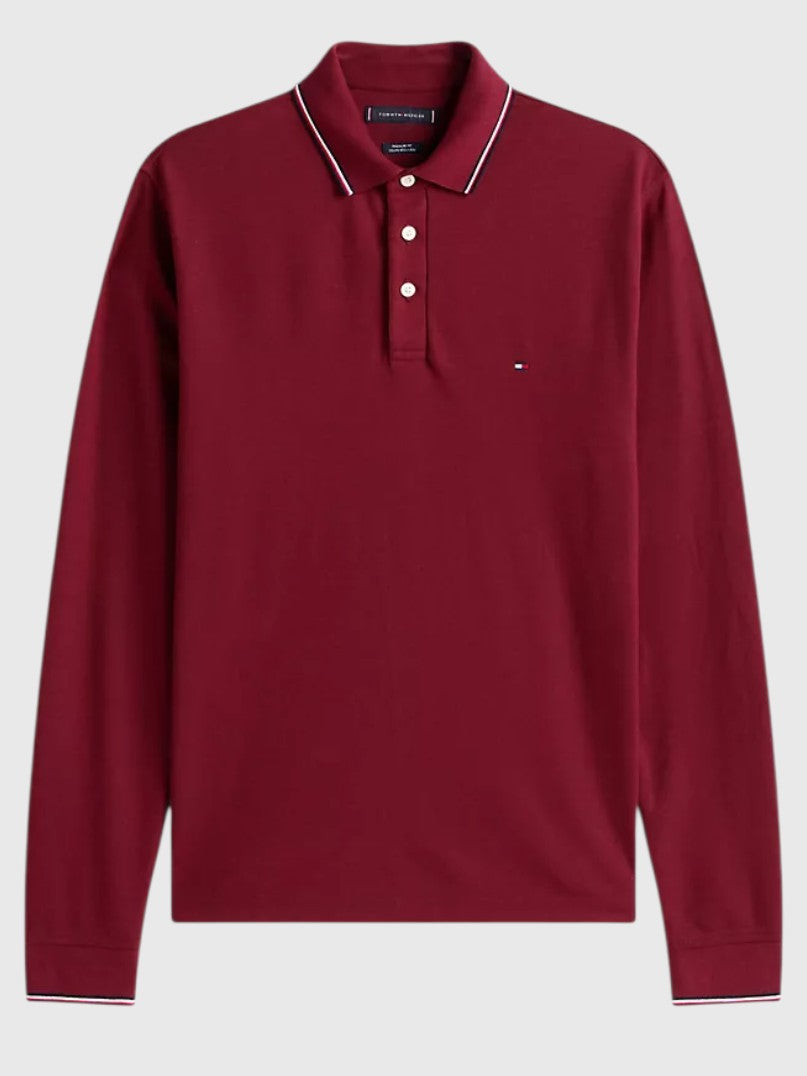 TOMMY HILFIGER Long-Sleeve Tommy Wicking Polo,78J9766-VLP