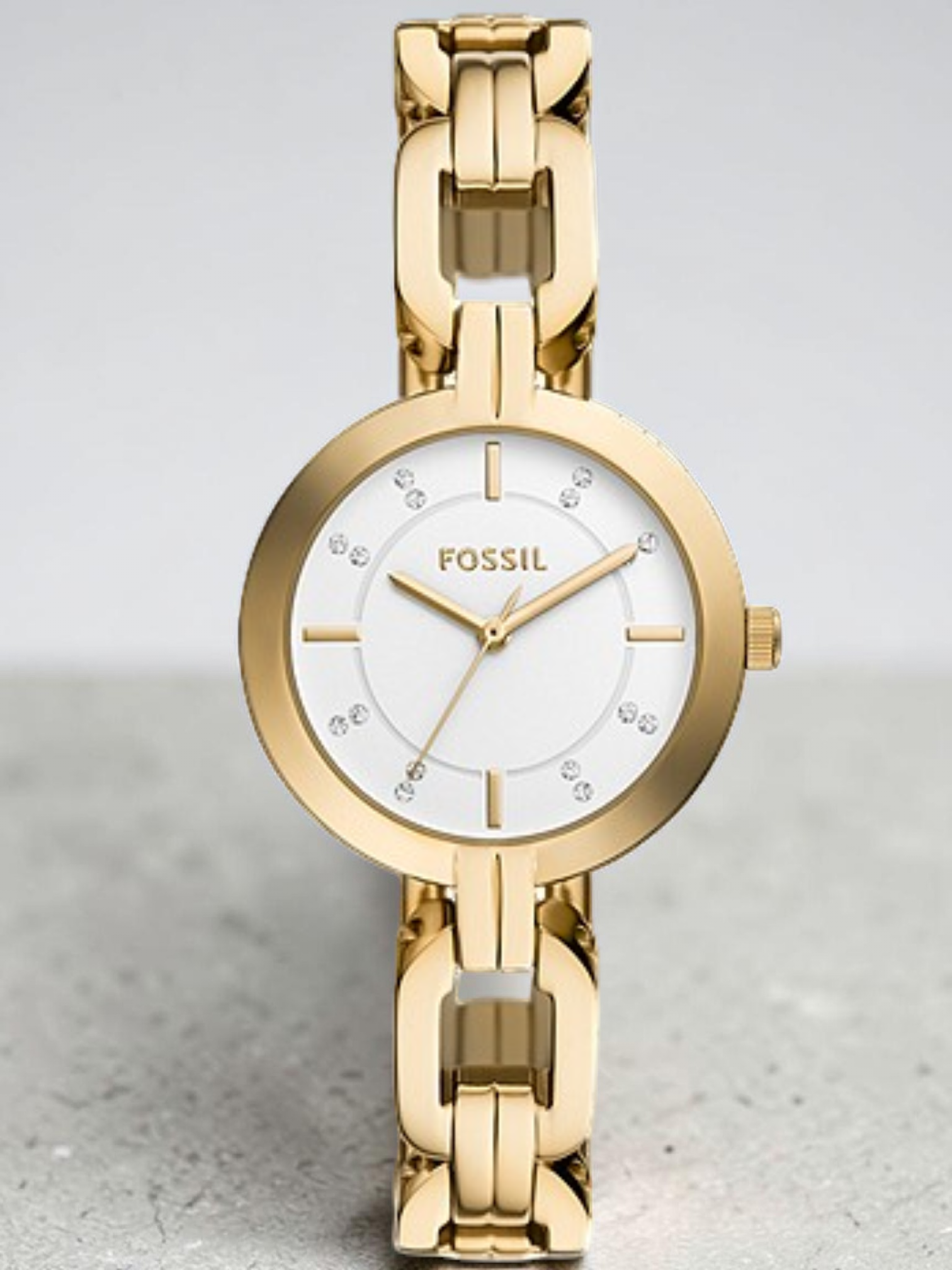 Fossil Kerrigan Three-Hand Two-Tone Stainless Steel Watch