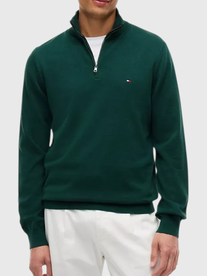 TOMMY HILFIGER Classic Quarter-Zip Sweater,78J9329-BDS