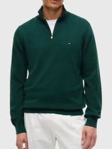 TOMMY HILFIGER Classic Quarter-Zip Sweater,78J9329-BDS