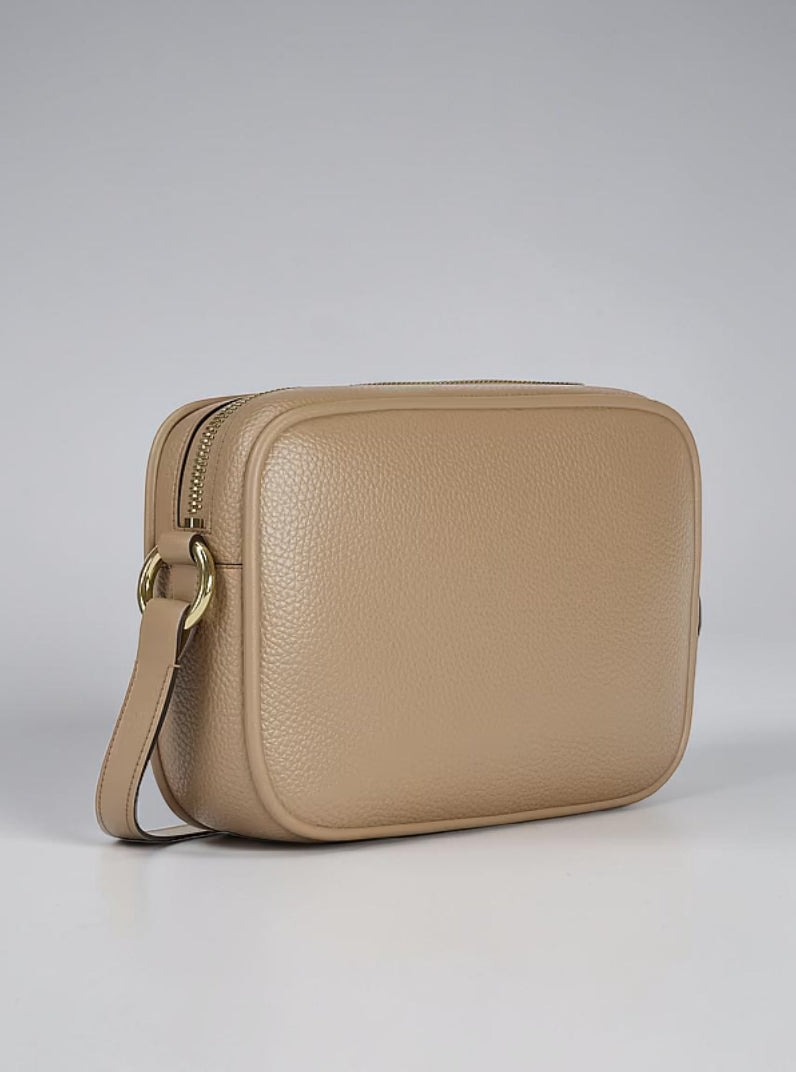 Jet Set Large Pebbled Leather Camera Crossbody Bag,35R6GTVC7L
