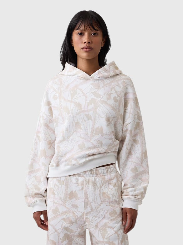 GAP Relaxed Gap Mini-Logo Cropped Hoodie, 430551