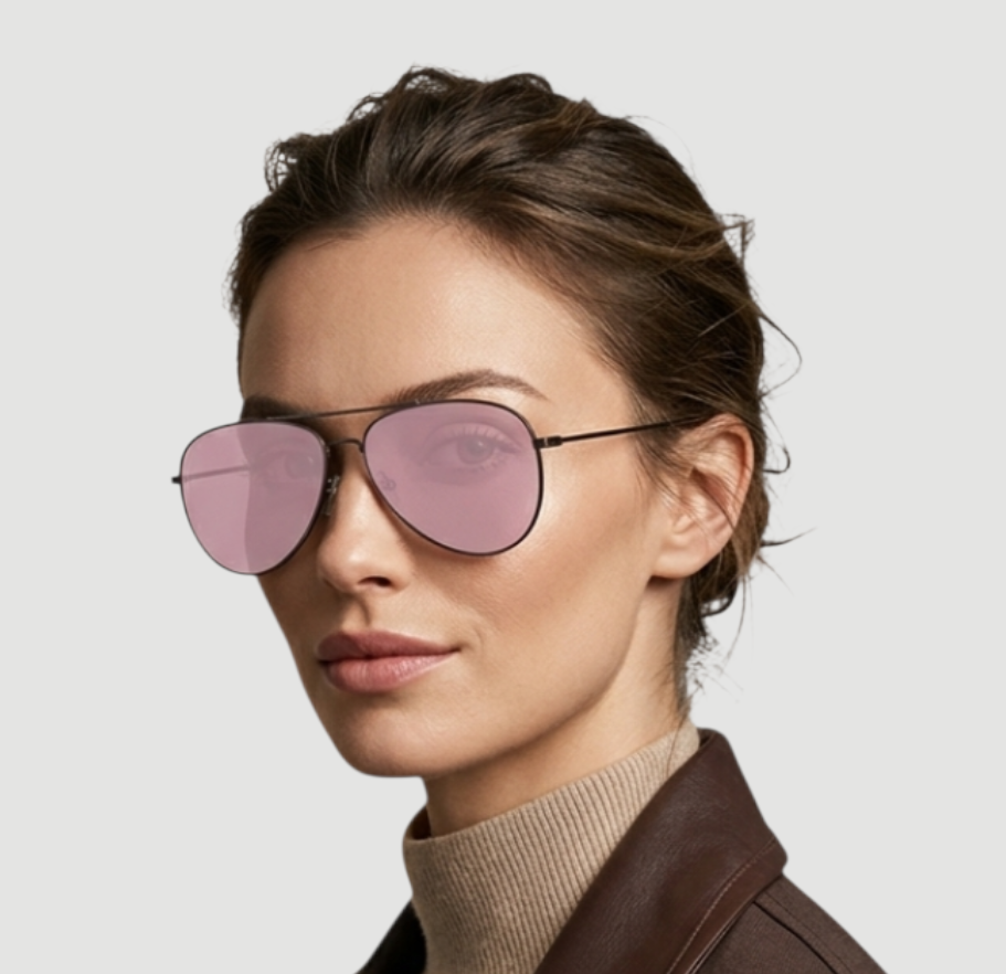 GG1142 Pink Pilot Ladies Sunglasses
