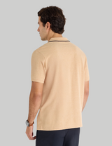OTTOMAN KNIT COLORBLOCK POLO SHIRT