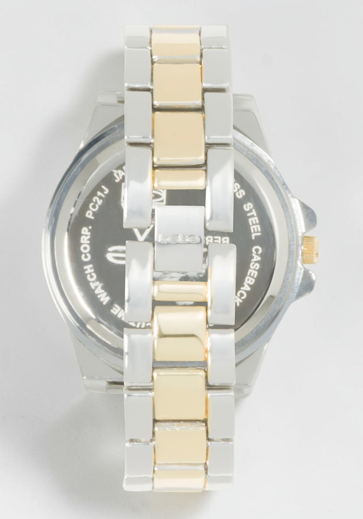 Link Bracelet Crystal Sport Bezel Watch