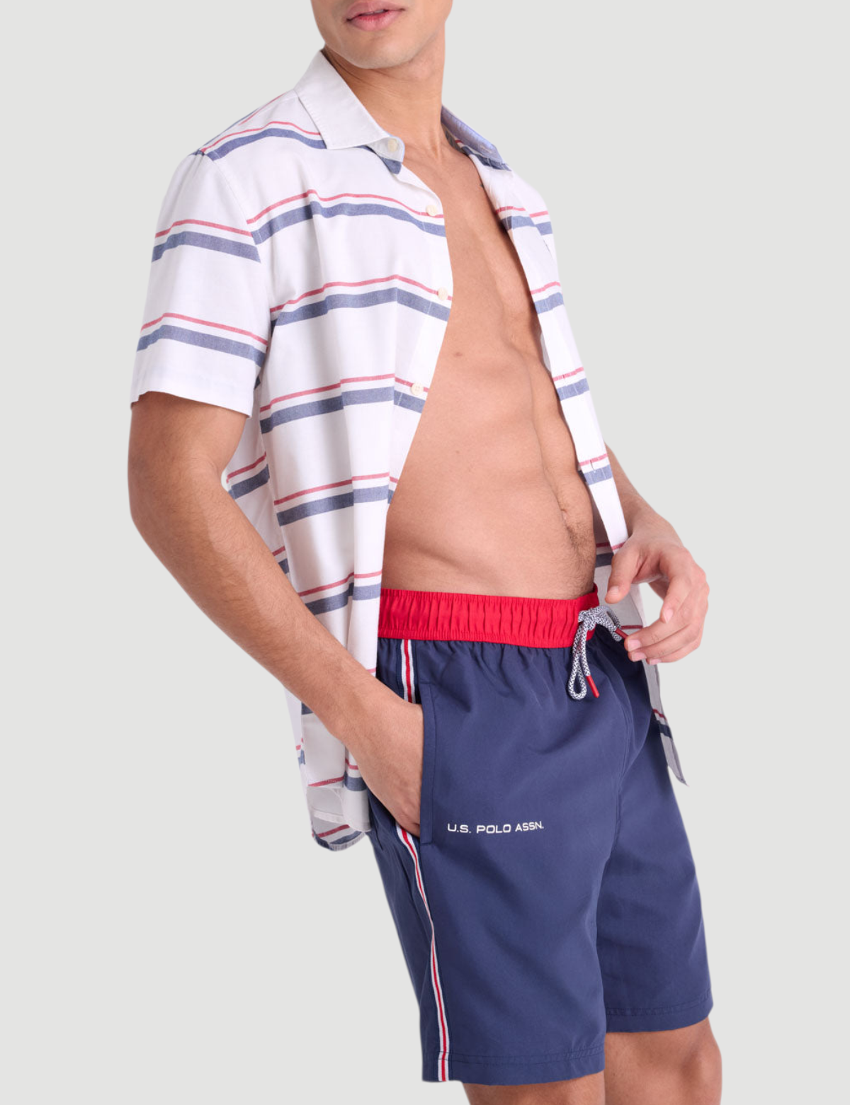 AMERICANA SIDE STRIPE SWIM SHORTS