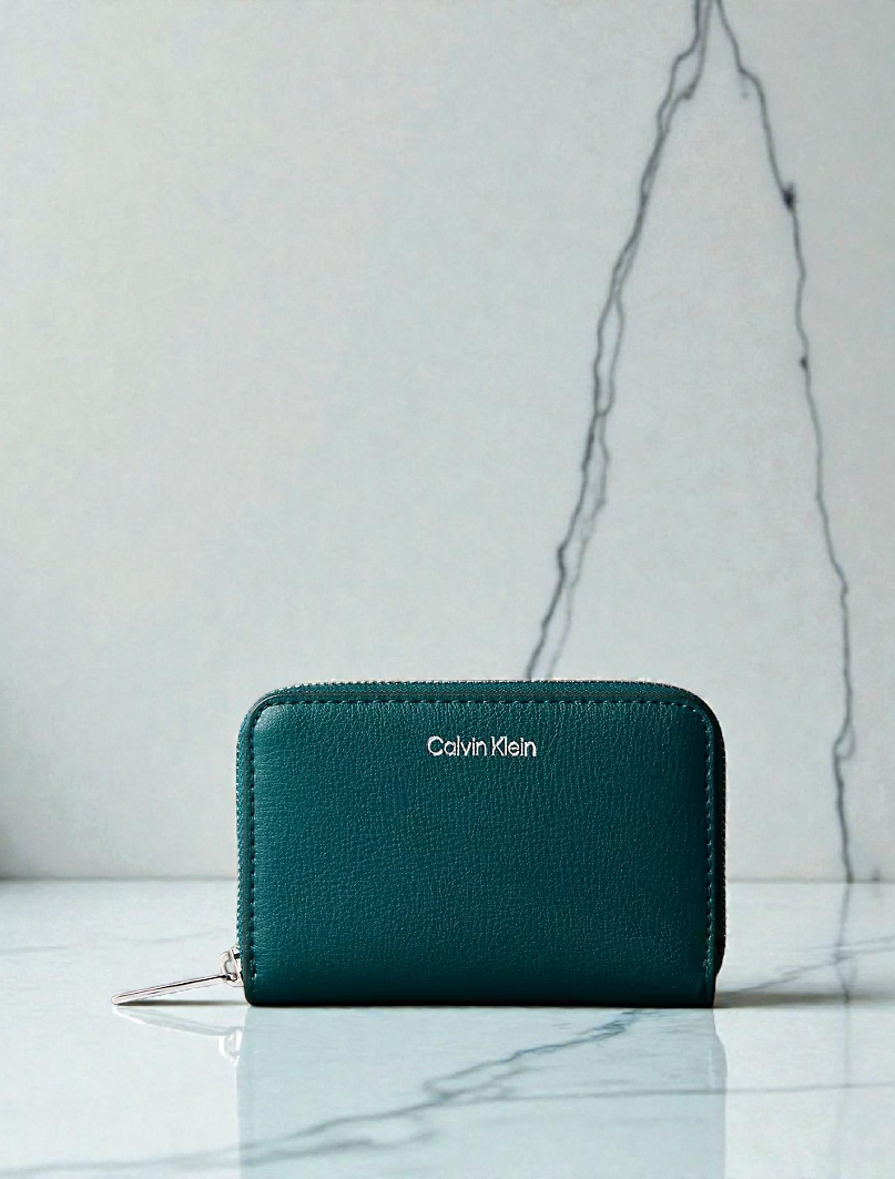 C.K Foil Logo Square Zip Wallet 4F1091G