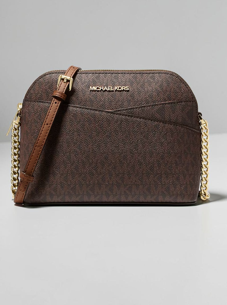Jet Set Travel Medium Logo Dome Crossbody Bag,35F1STVC6B