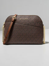 Jet Set Travel Medium Logo Dome Crossbody Bag,35F1STVC6B