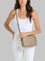 Jet Set Large Pebbled Leather Camera Crossbody Bag,35R6GTVC7L