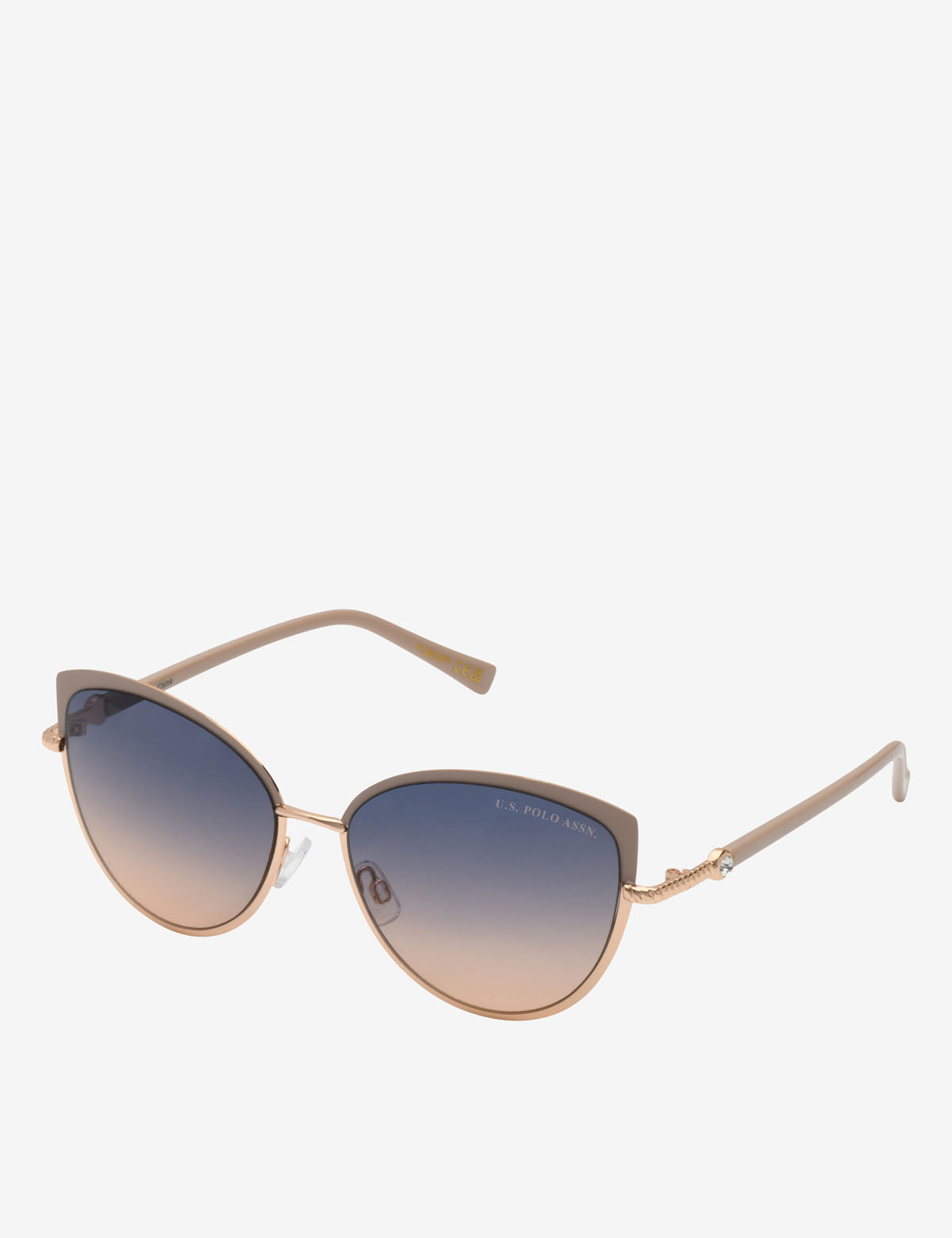LADIES METAL CAT-EYE SUNGLASSES,  PA5143-0000A