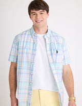 SHORT SLEEVE PLAID POPLIN SHIRT Serial 11H0378-VQ00A