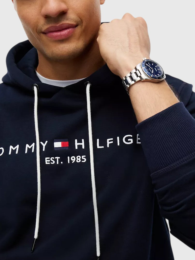 TOMMY HILFIGER Embroidered Tommy Logo Hoodie,78JB336-XLG