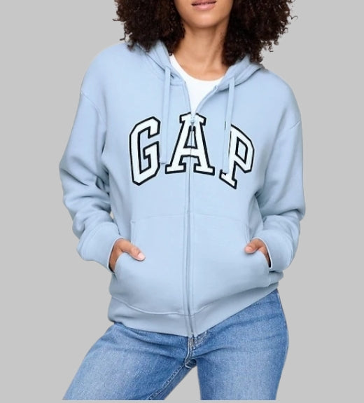 Relaxed Gap Logo Zip Hoodie