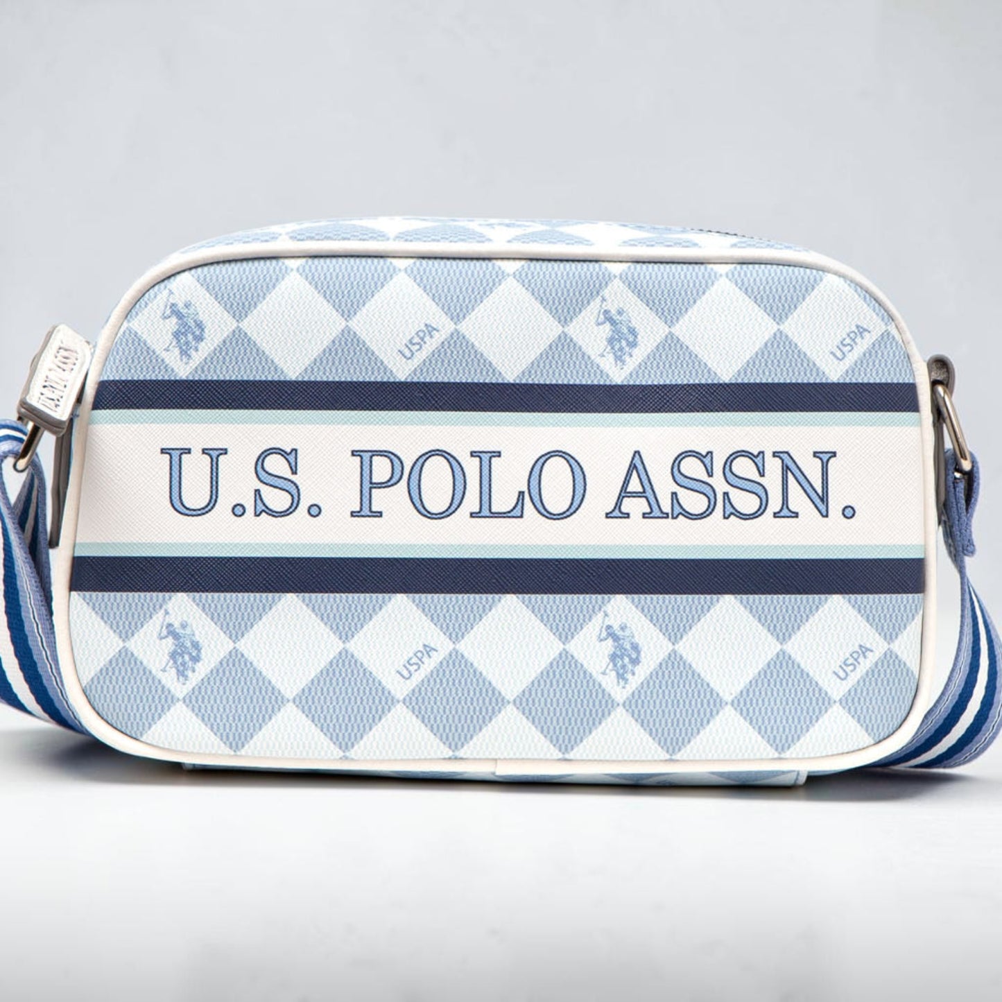 DIAMOND STRIPE CROSSBODY BAG,27A185-AA00A