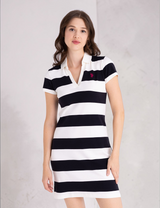 U.S Polo Y-PLACKET RUGBY STRIPE SLIM FIT POLO DRESS Serial 21D0046-5S00A