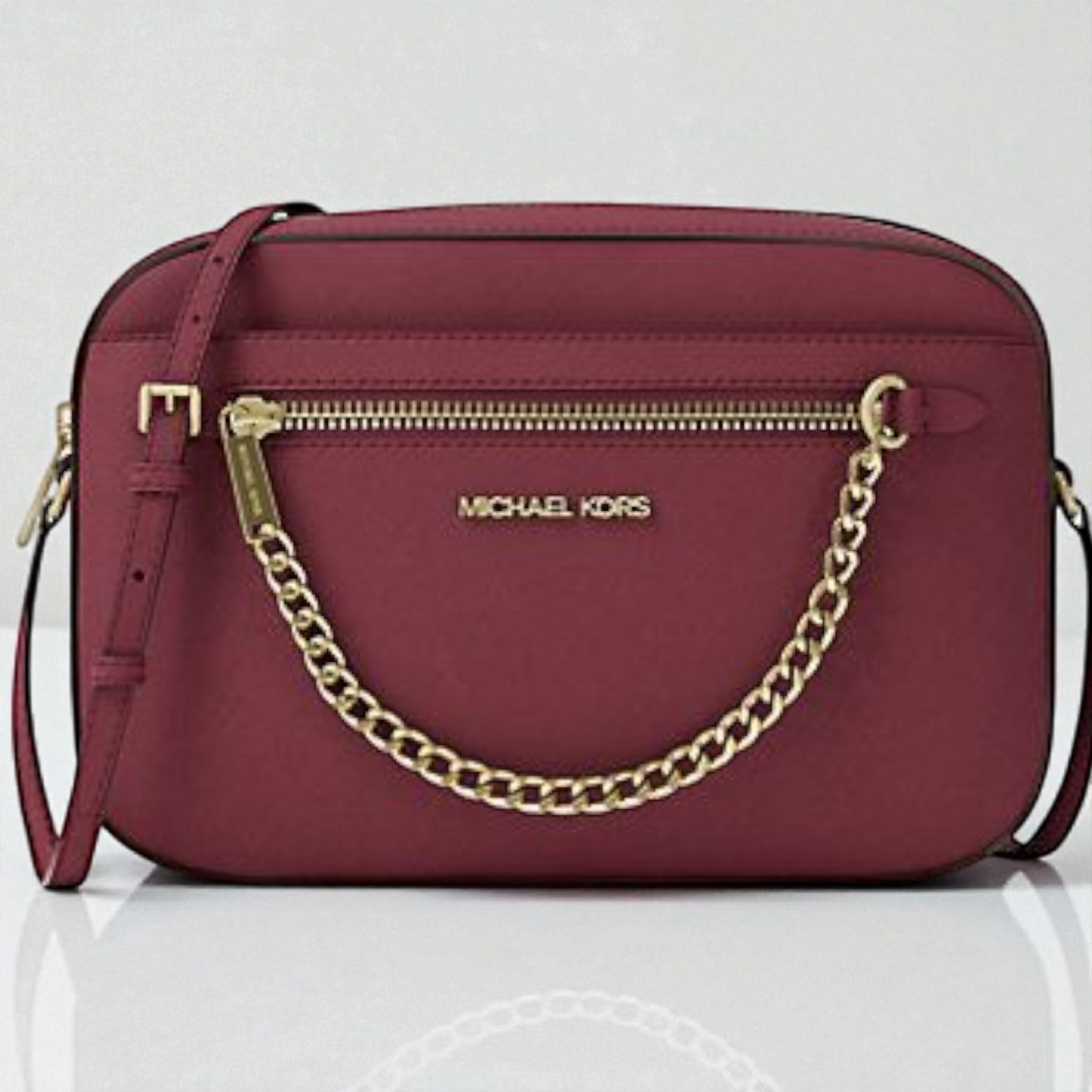 Jet Set Large Saffiano Leather Crossbody Bag 35S1GTTC7L