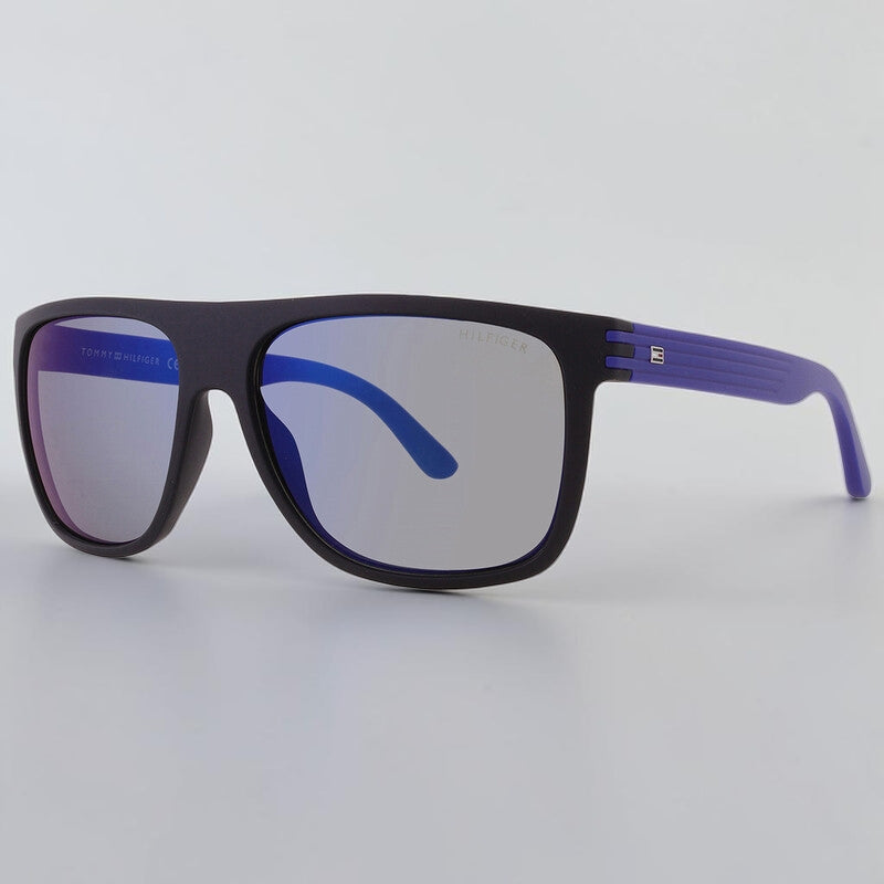 Tommy Hilfiger 
Grey Blue  Square Men's Sunglasses