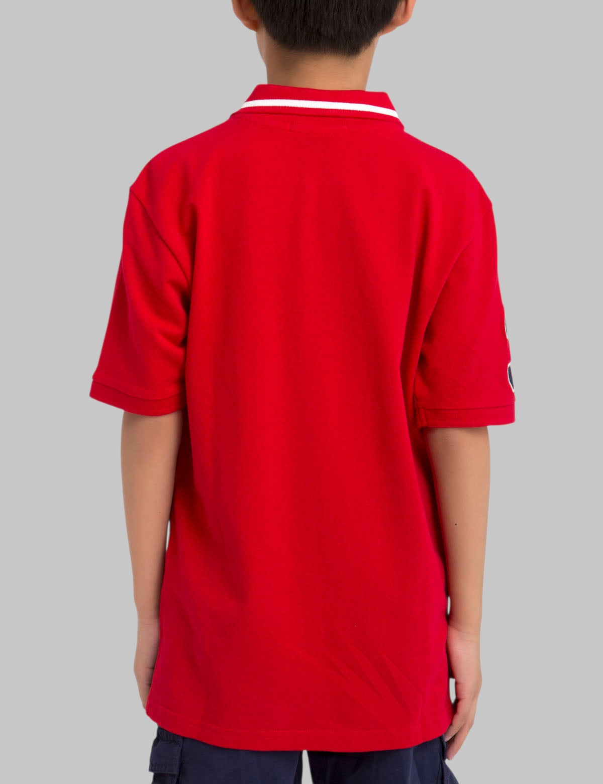 BOYS PIQUE SOLID POLO SHIRT