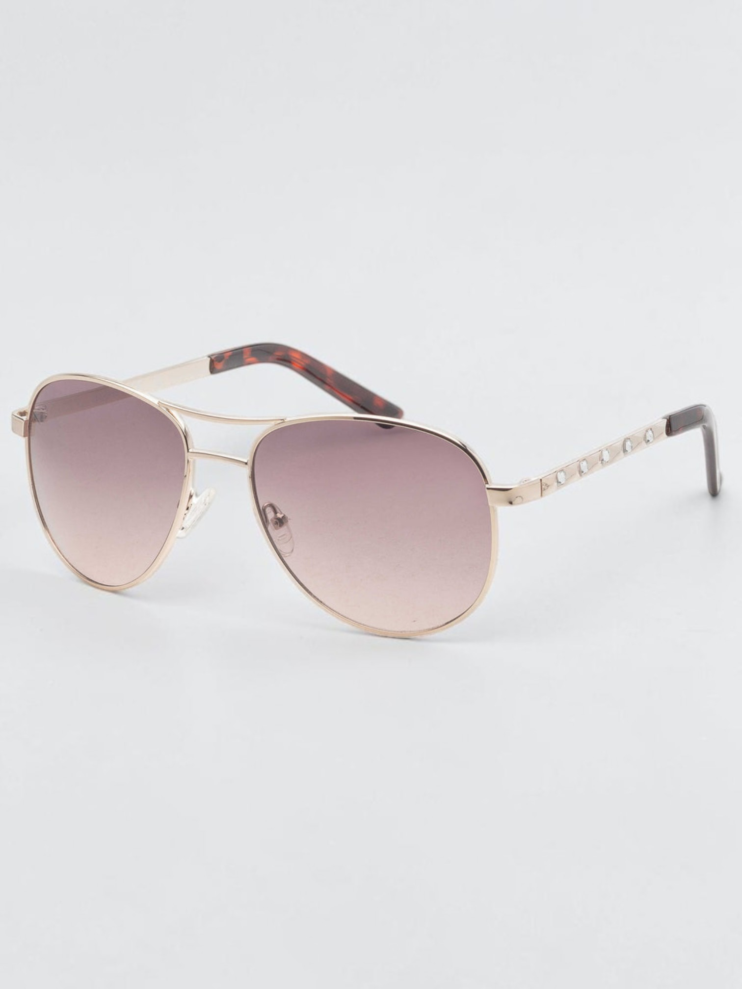 Immediate Guess Women's Gold Aviator Sunglasses