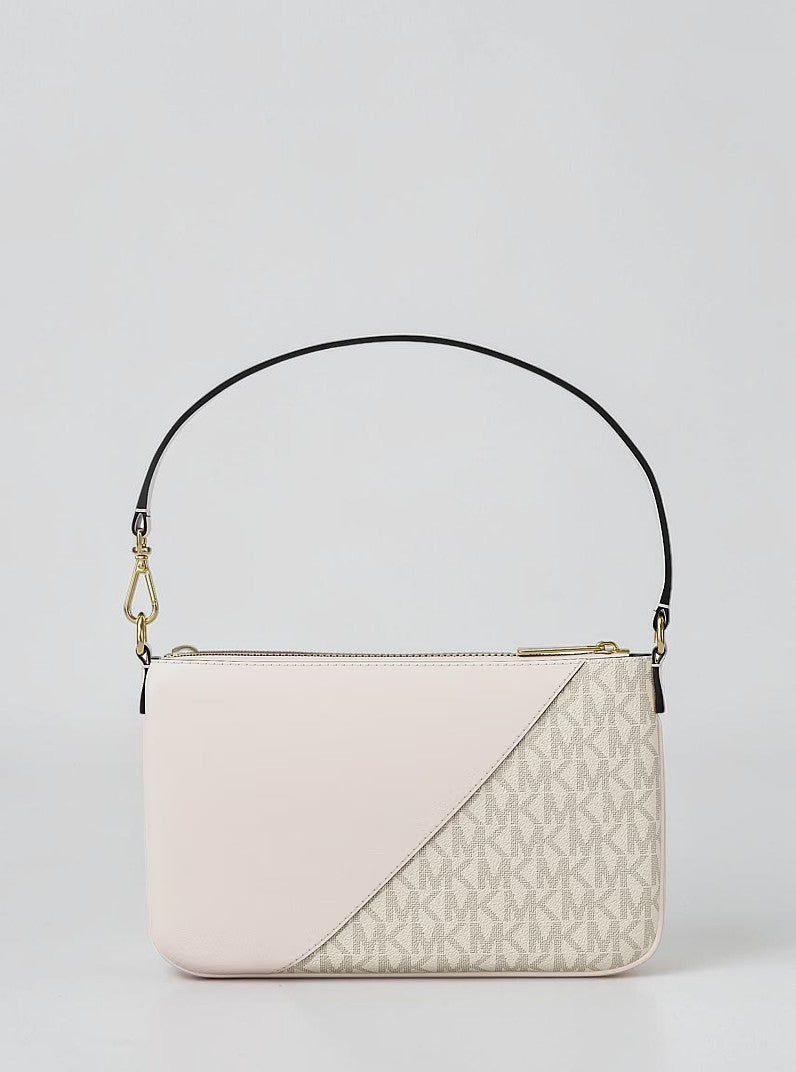 Michael Kors Jet Set Travel Signature Logo and Smooth Wristlet,35F6GTVW5V