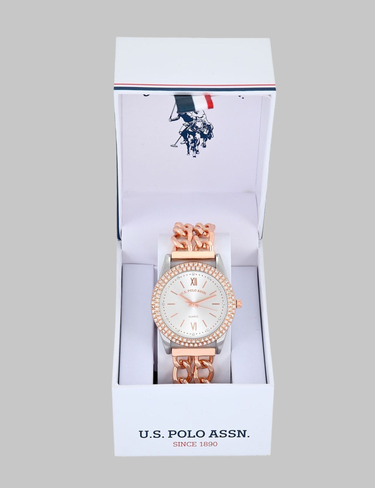 Immediate LADIES CLASSIC ROSE GOLD LINK BRACELET WATCH Serial USC40603UO-0000A