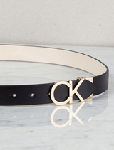 Monogram Logo Plaque Reversible Belt