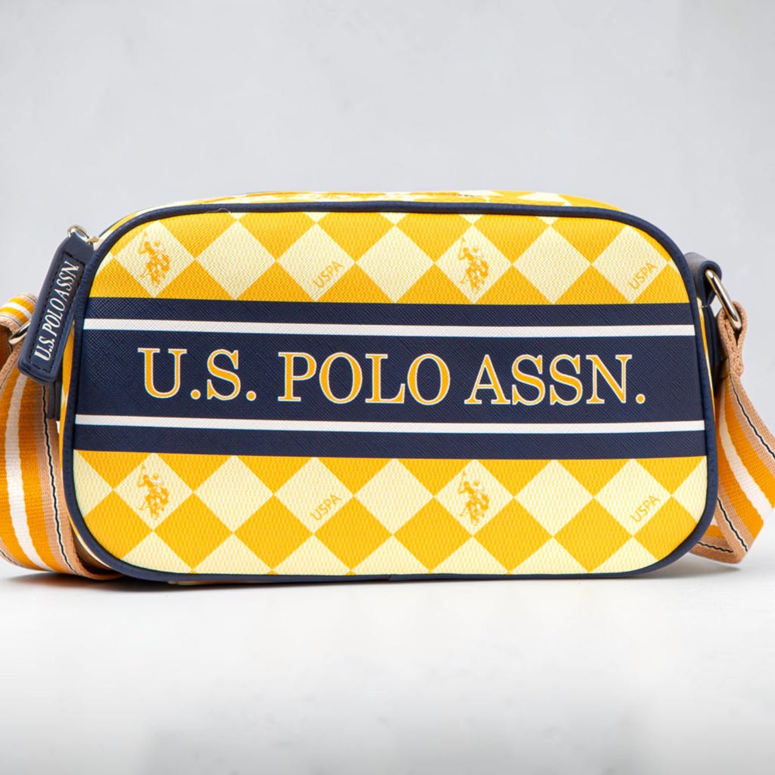 DIAMOND STRIPE CROSSBODY BAG,27A185-AA00A