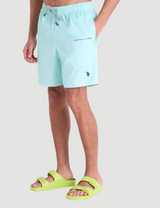 PIN STRIPE SWIM SHORTS