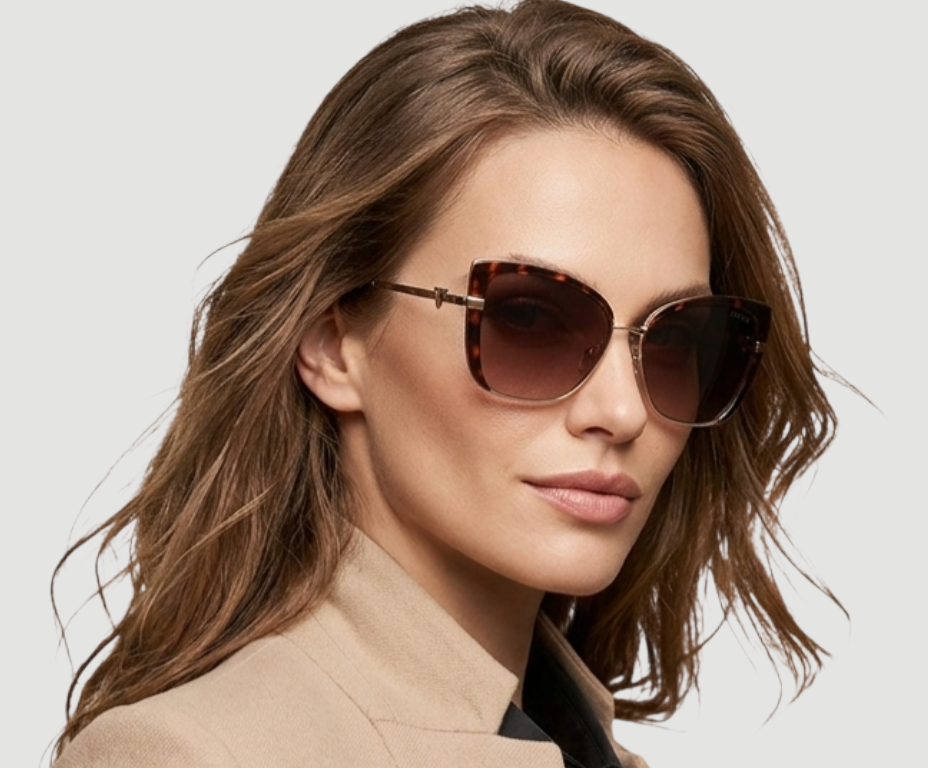 Brown Gradient Cat Eye Ladies Sunglasses