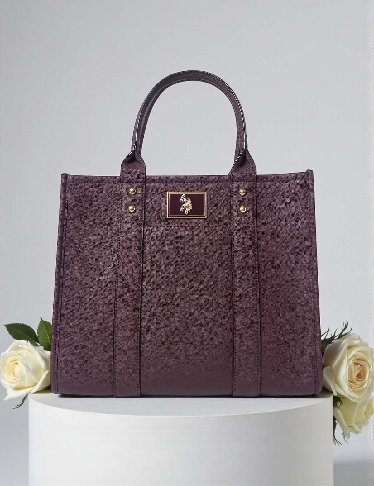 Immediate USPA BOX TOTE WITH CROSSBODY STRAP