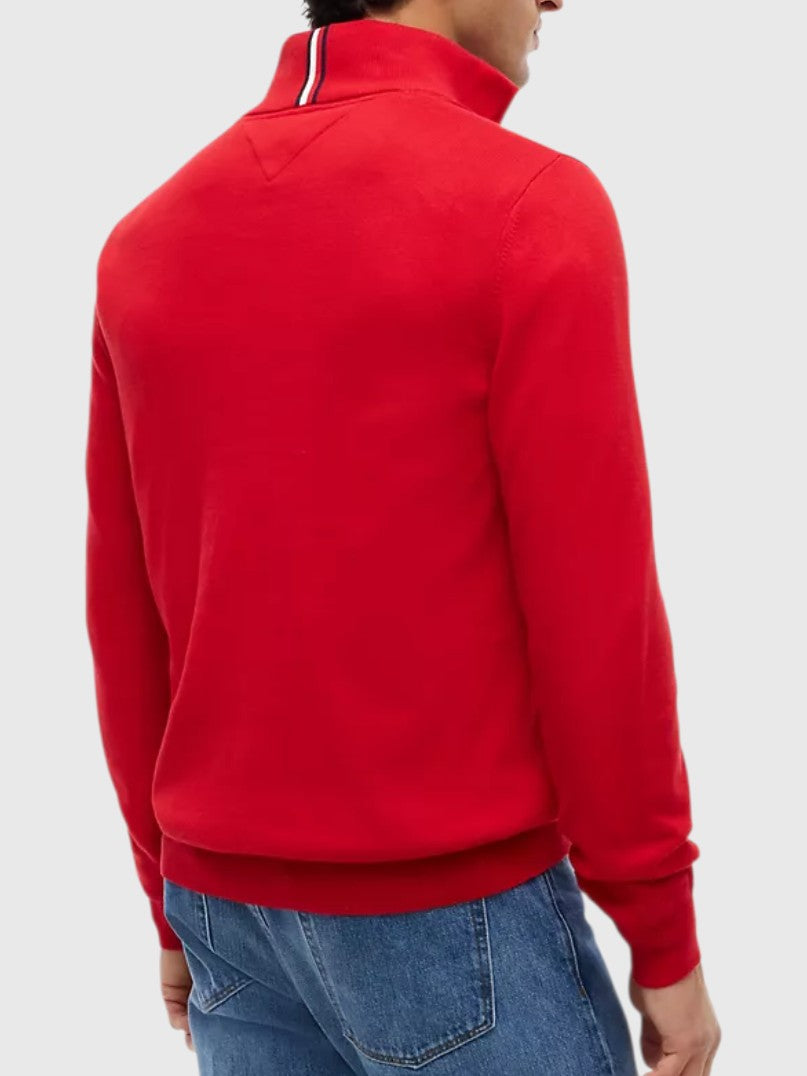 TOMMY HILFIGER Classic Quarter-Zip Sweater,78J9329-BDS