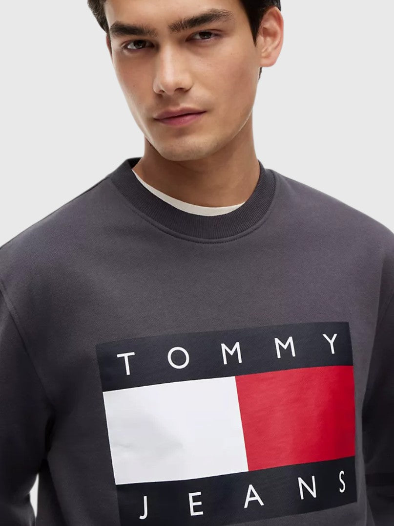 TOMMY HILFIGER Jeans Big Flag Logo Sweatshirt,DM22643-MBM