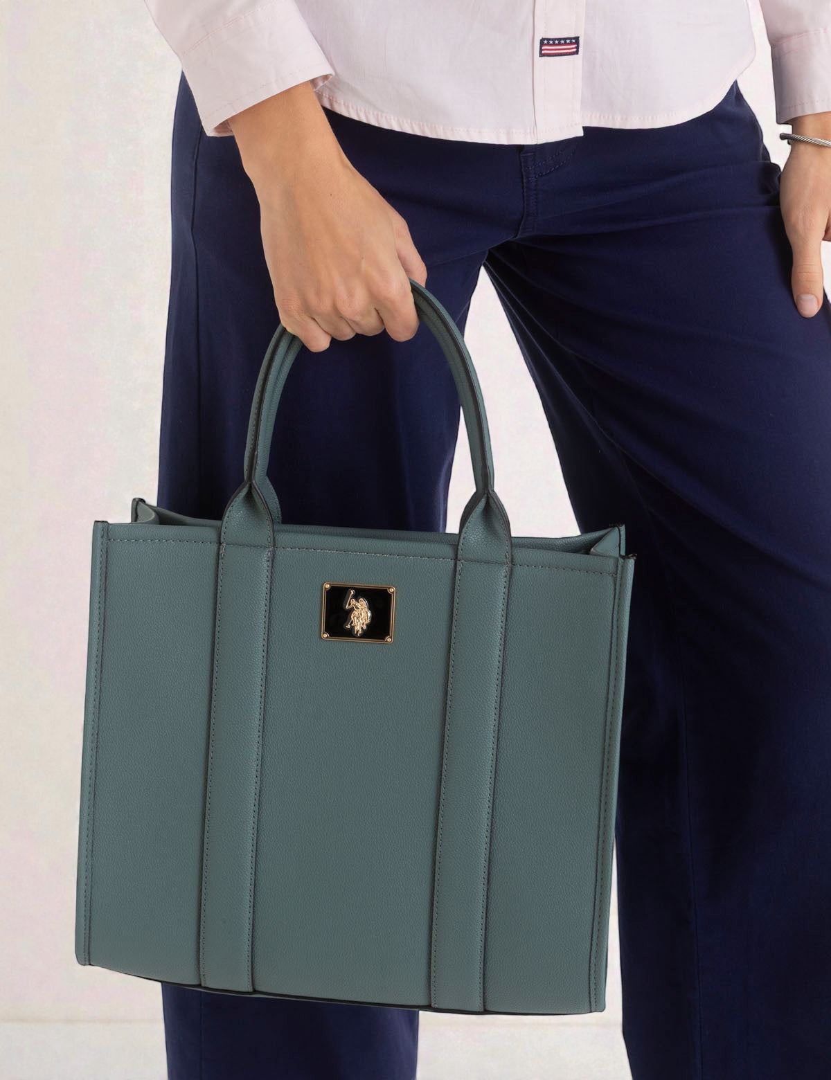 USPA BOX TOTE WITH CROSSBODY STRAP 27A279-AA00A