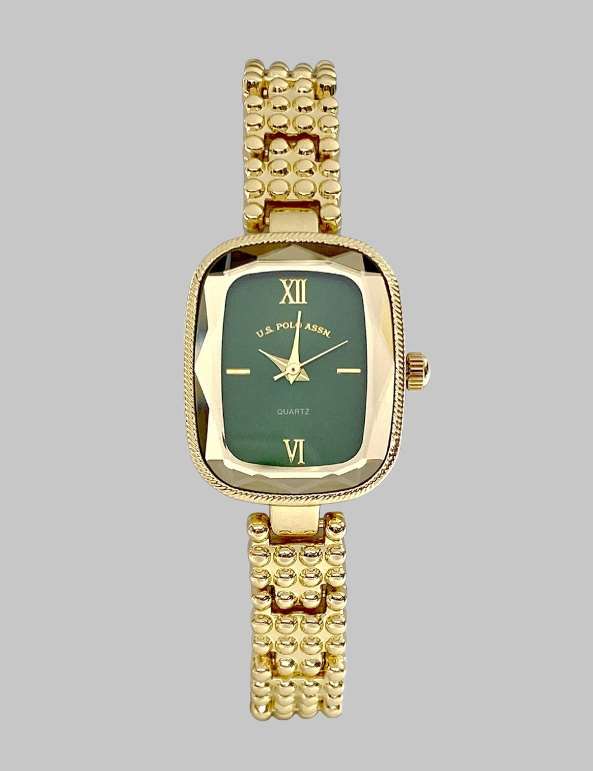 Immediate LADIES OVAL GOLD WATCH WITH GREEN FACE
SKU: USC40698UO