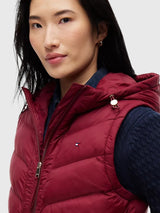 TOMMY HILFIGER Lightweight Quilted Hooded Vest,XW09417-DW5