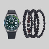 MENS BLACK WATCH STACKABLE SET,USC20258UO-0000A