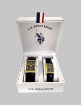 HIS AND HERS BLACK STRAP SQUARE FACE WATCH SET
SKU: USC2709UO-0000A