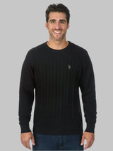 U.S. Polo Assn. Men's Crew Neck Cable Sweater