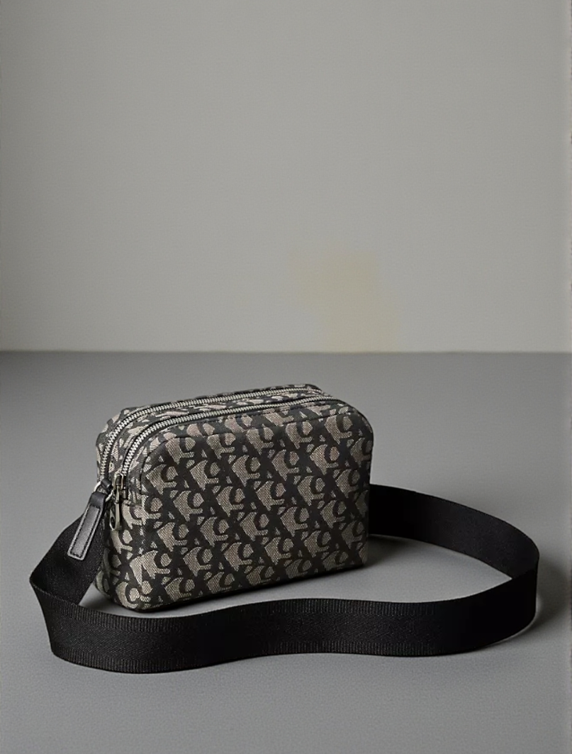 C.K Ultralight Double Zip Crossbody Bag