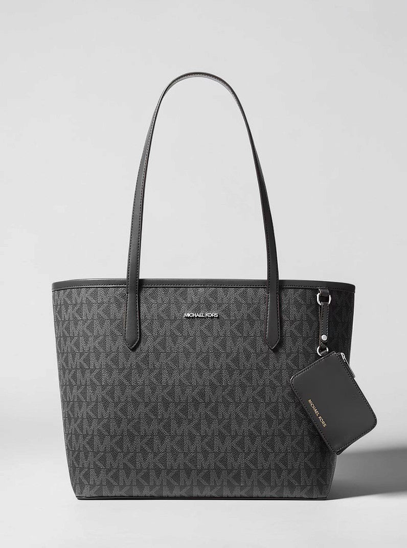 Michael Kors Jet Set Large Signature Logo Tote Bag,38T4SJ6T9B